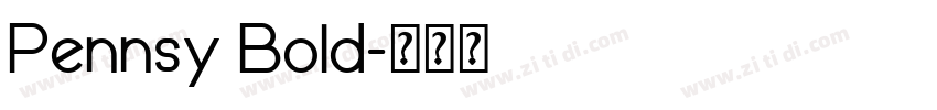 Pennsy Bold字体转换
